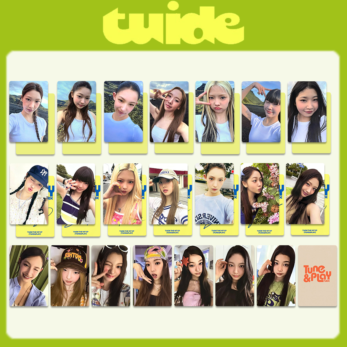 Board Game Card - 3/7Pcs Idol Girl TUIDE New Album