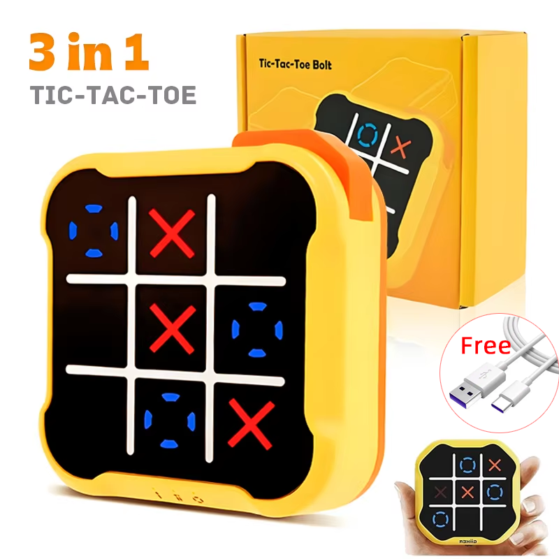 Board Game English For Kids - Electronic TIC-TAC-TOE Game Bolt Chess Video