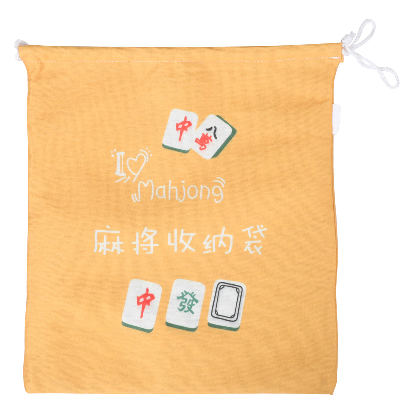 Tile Bag Drawstring - Drawstring Fabric Mahjong Storage Pouch Large
