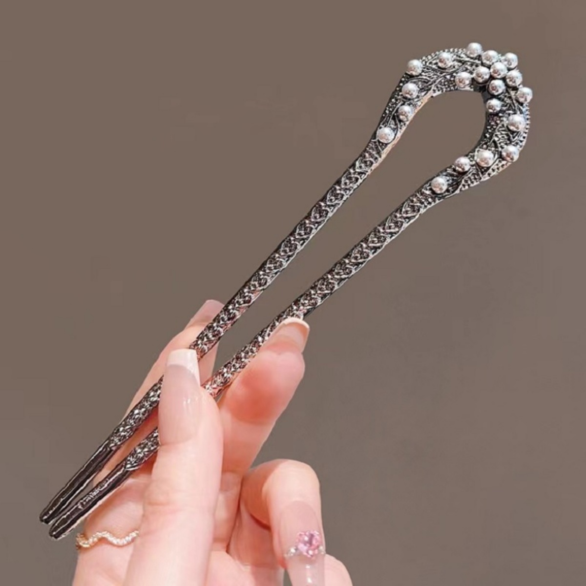 Board Game Go - New Pearl U Shaped Hairpin For