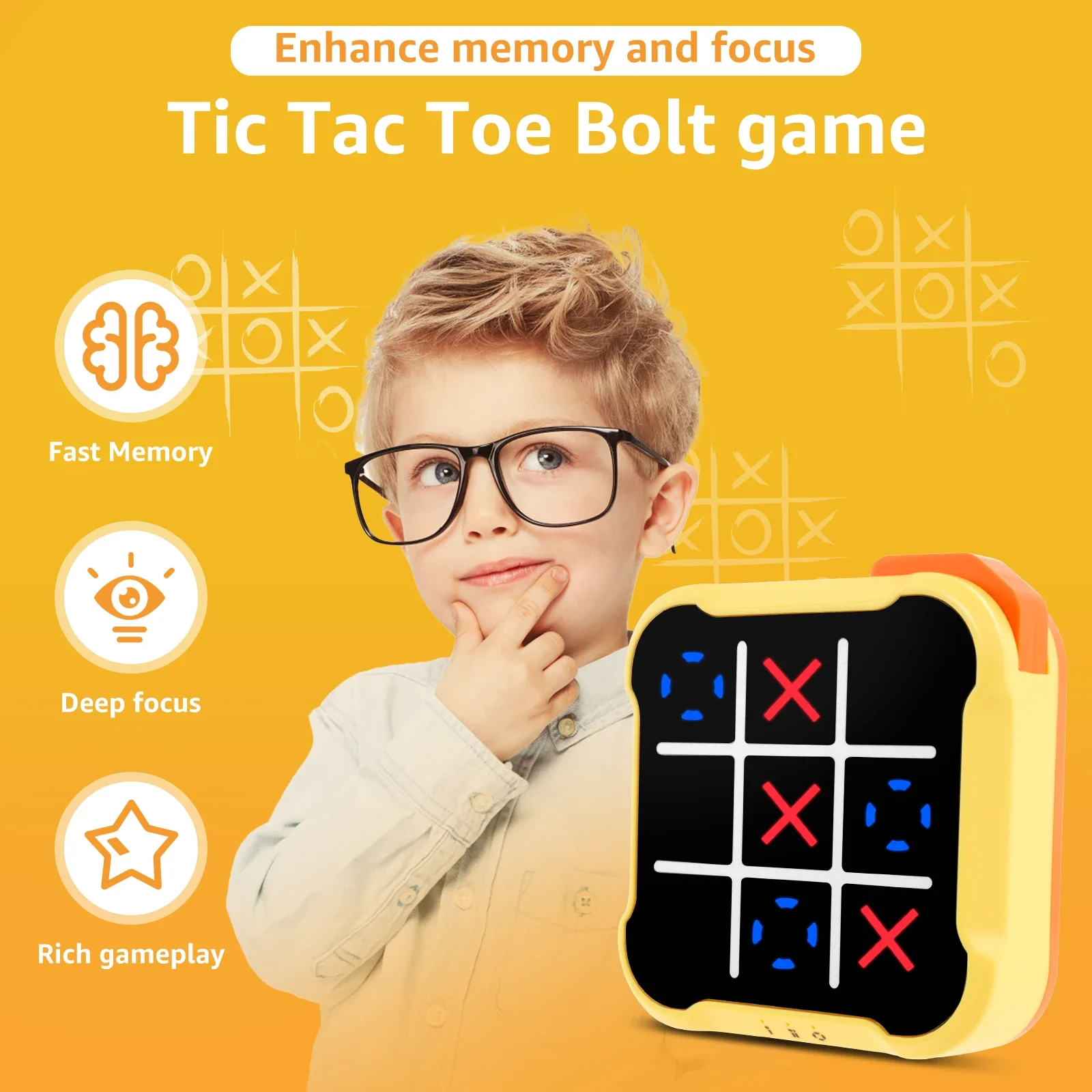 Electronic TIC-TAC-TOE Game Bo - Board Game English For Kids 评论和价格