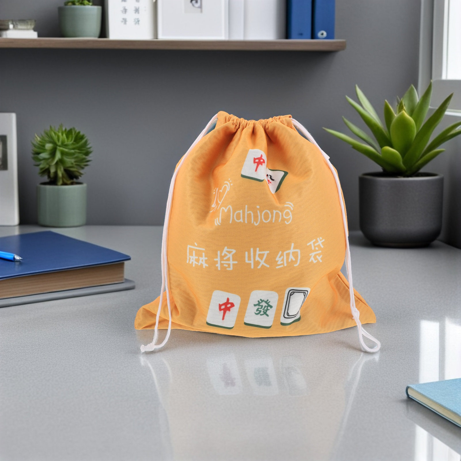 Drawstring Pouch Mahjong Holde - Tile Bag Drawstring 评论和价格