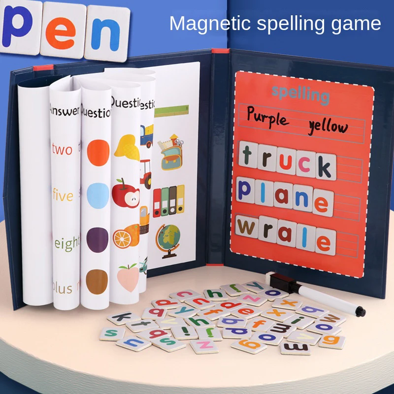 1pc Magnetic Alphabet Spelling - Board Game English For Kids 评论和价格