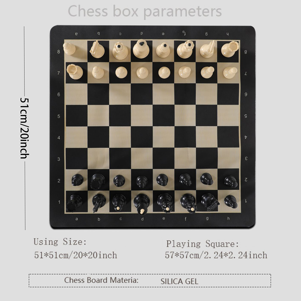 20-Inch Portable Folding Chess - Magnetic Travel Chess 评论和价格