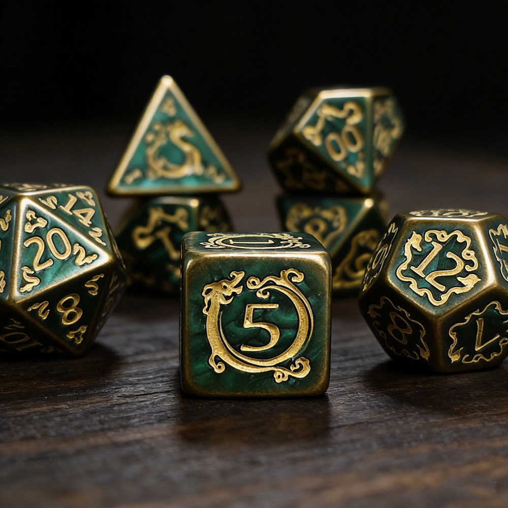 DND Dice 7Pcs/set Dragon Patte - Board Game Dnd 评论和价格