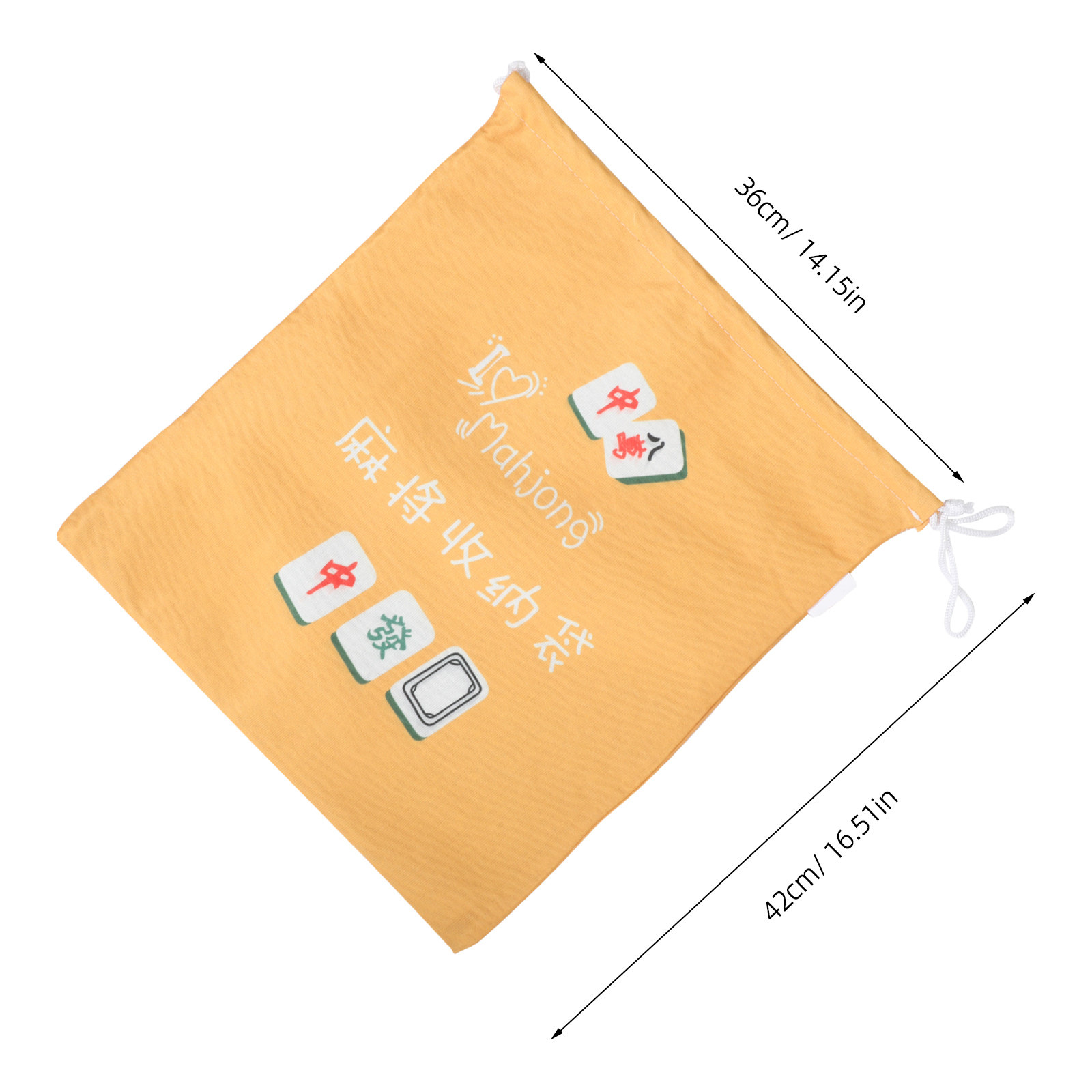 Drawstring Fabric Mahjong Stor - Tile Bag Drawstring 评论和价格