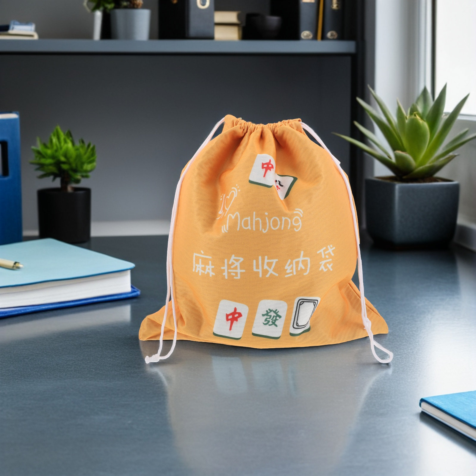 Drawstring Fabric Mahjong Stor - Tile Bag Drawstring 评论和价格