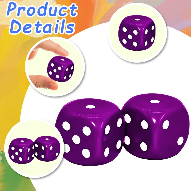 2pcs Big Purple Dice for Board - Board Game Dnd 评论和价格