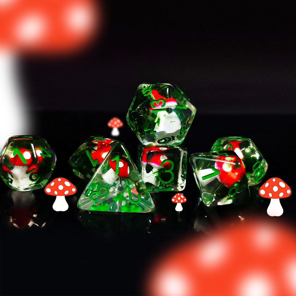 7Pcs/Set DND Dice Transparent  - Board Game Dnd 评论和价格