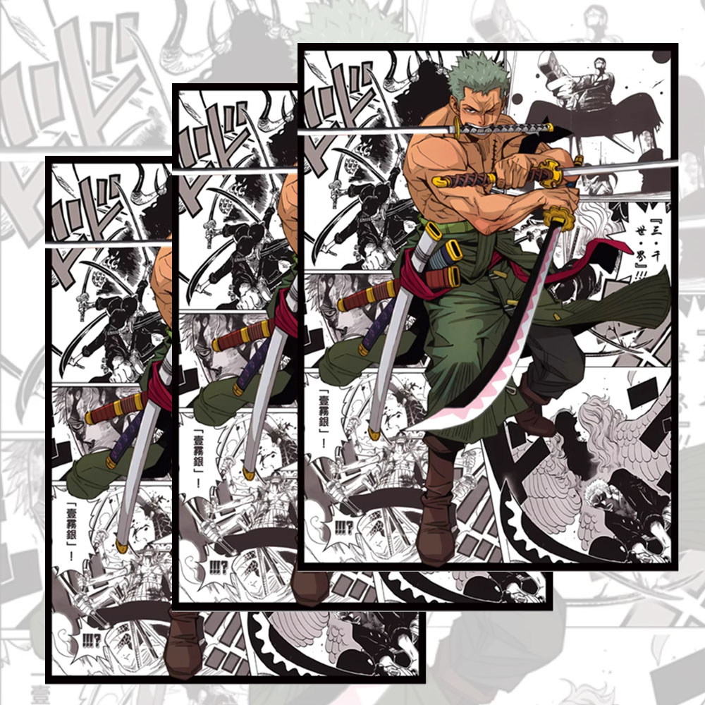 60PCS 66x91mm One Piece Anime  - Board Game Illustrator 评论和价格