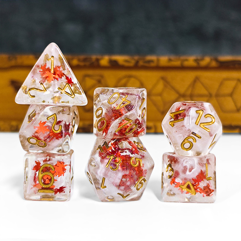 7PCS DND Dices Transparent Res - Board Game Dnd 评论和价格