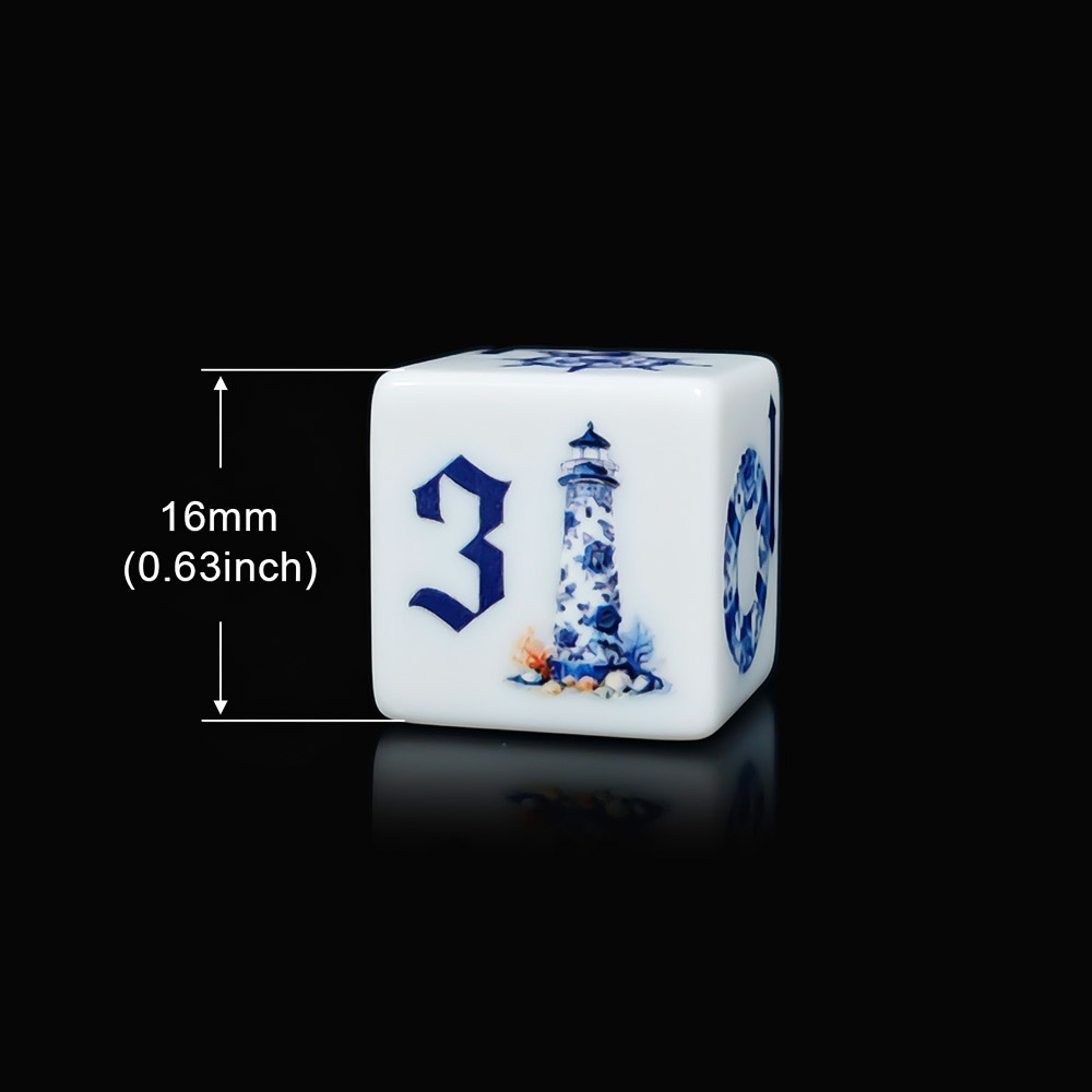 12Pcs Blue Nautical 16MM Print - Board Game Dnd 评论和价格