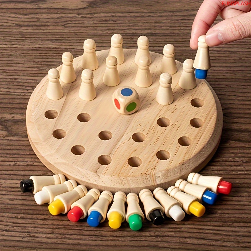 Wooden Memory Matching Board G - Board Game English For Kids 评论和价格