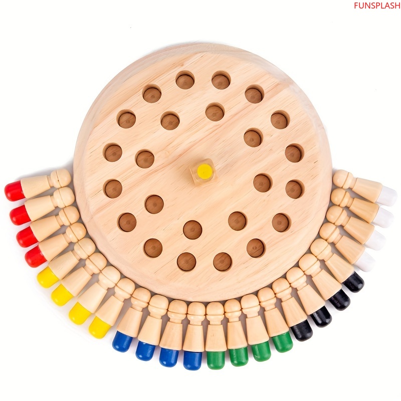 Wooden Memory Matching Board G - Board Game English For Kids 评论和价格