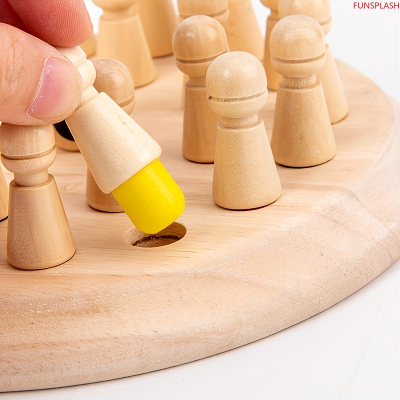 Wooden Memory Matching Board G - Board Game English For Kids 评论和价格