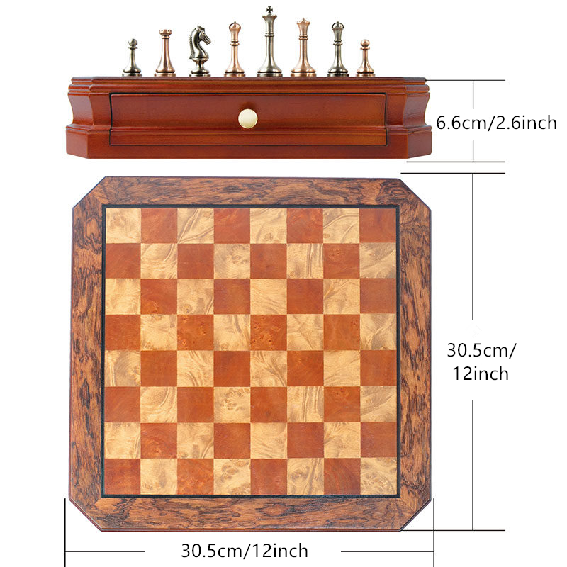 High-end chessboard 30.5cm/12i - Magnetic Travel Chess 评论和价格