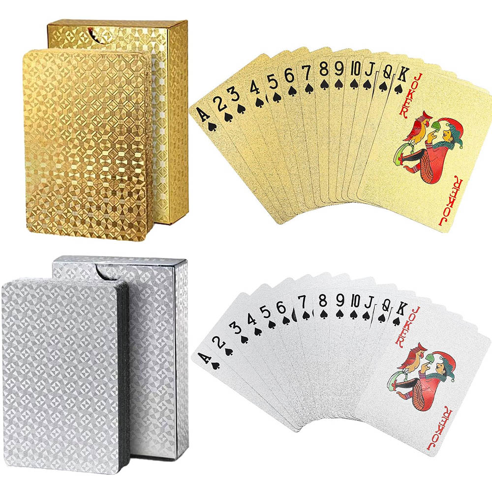 Playing Cards Waterproof Gold  - Board Game Illustration 评论和价格