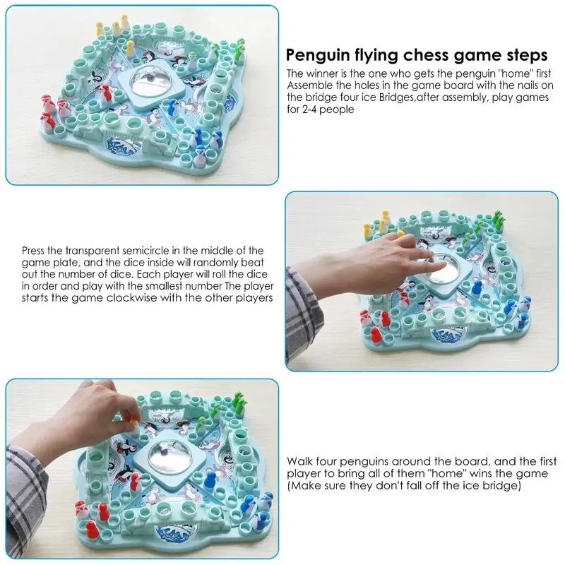 Multiplayer Penguin Flying Che - Board Game Dnd 评论和价格