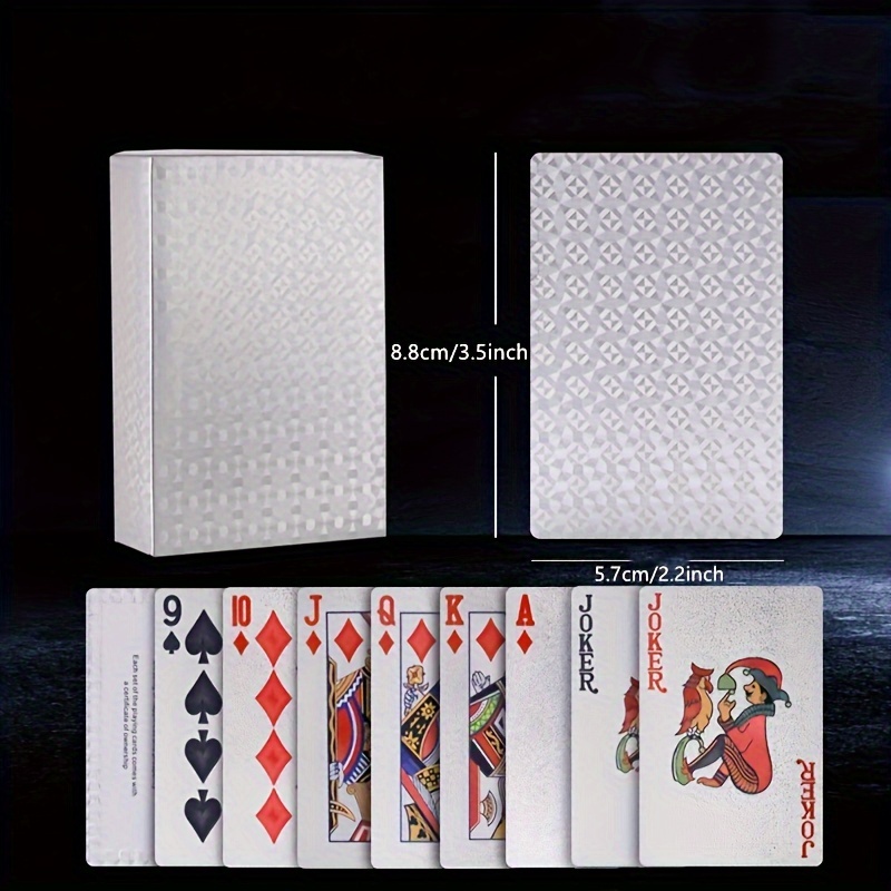 Silver Foil Playing Cards Poke - Board Game Illustration 评论和价格