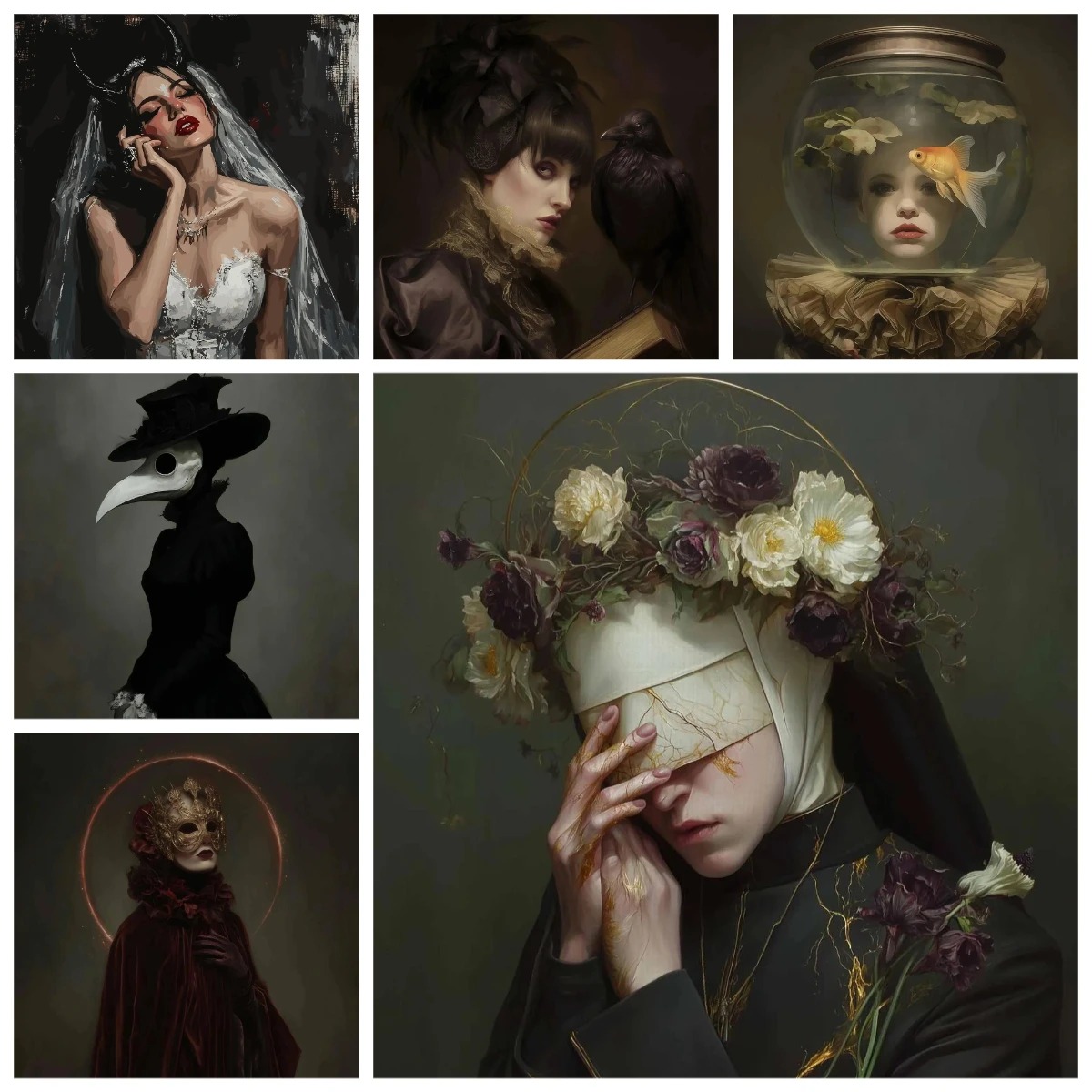 Handmade Oil Painting by Numbe - Board Game Horror 评论和价格